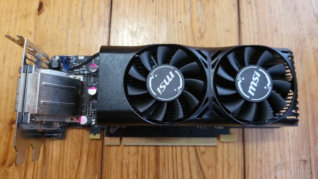 MSI GeForce GTX 1050 Ti 4GT LP 動作確認済み