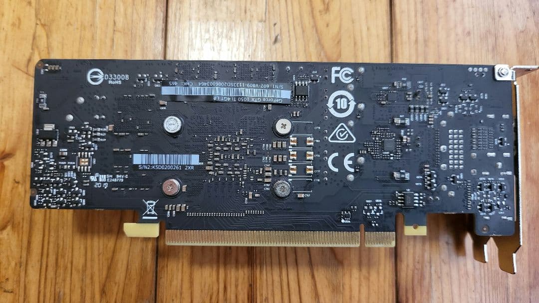 MSI GeForce GTX 1050 Ti 4GT LP 動作確認済み