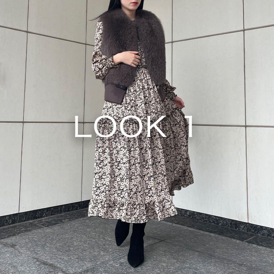 新品未使用★ダブルスタンダードsov. フォックスファー ベスト ジレ