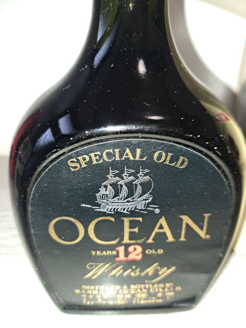 【古酒】OCEAN 12年 ウイスキー　サントリーオールド樽形ボトルセット