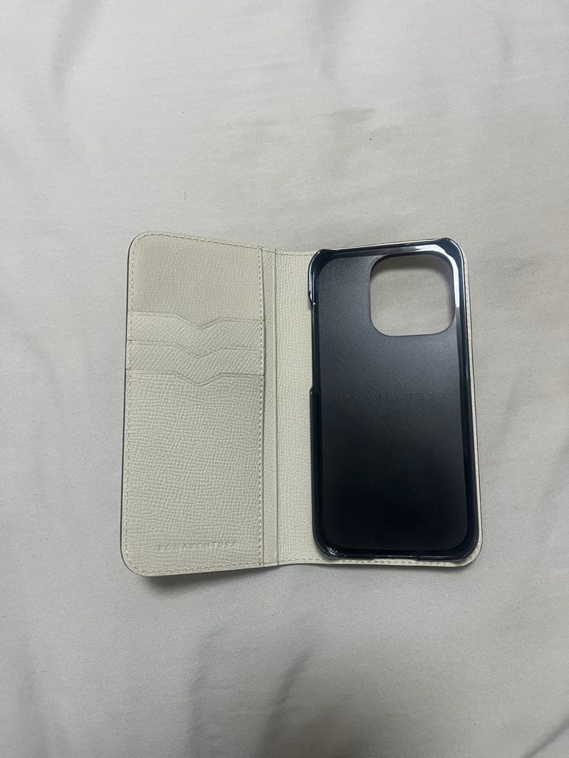 BONAVENTURA iPhone14proスマホケース ブルーリンホワイト