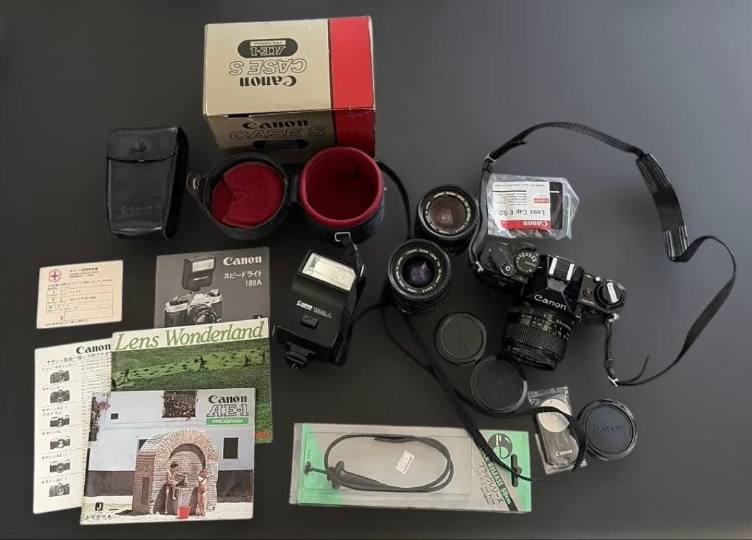 Canon AE-1PROGRAM いろいろセット　ジャンク品 使用説明書付き