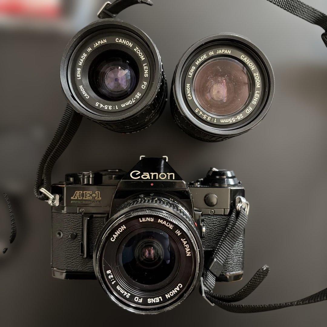 Canon AE-1PROGRAM いろいろセット　ジャンク品 使用説明書付き