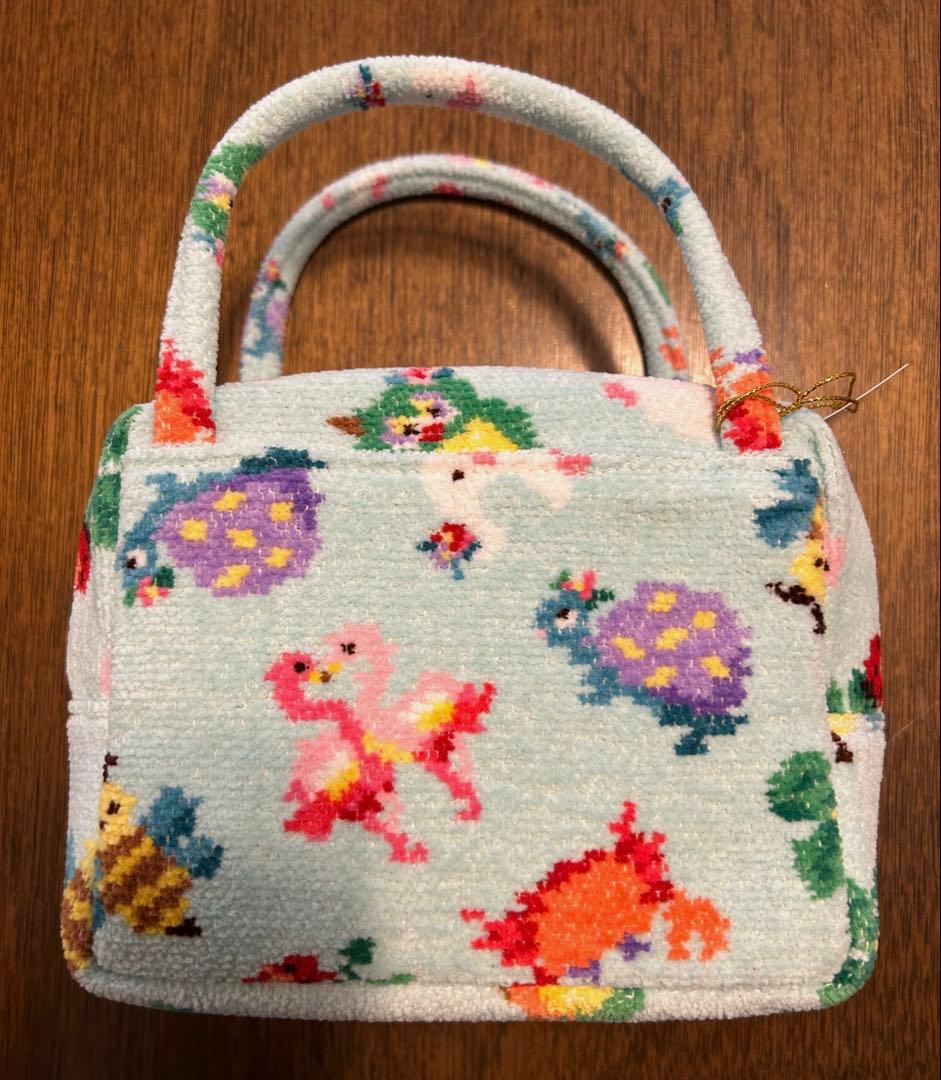 フェイラー　神崎恵さん　ミニキューブバッグ　ペールグリーン