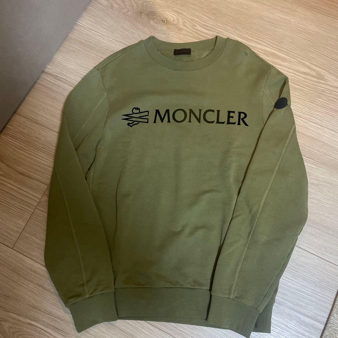 【美品】モンクレール　トレーナースウェット　2023年AWモデル　カーキ