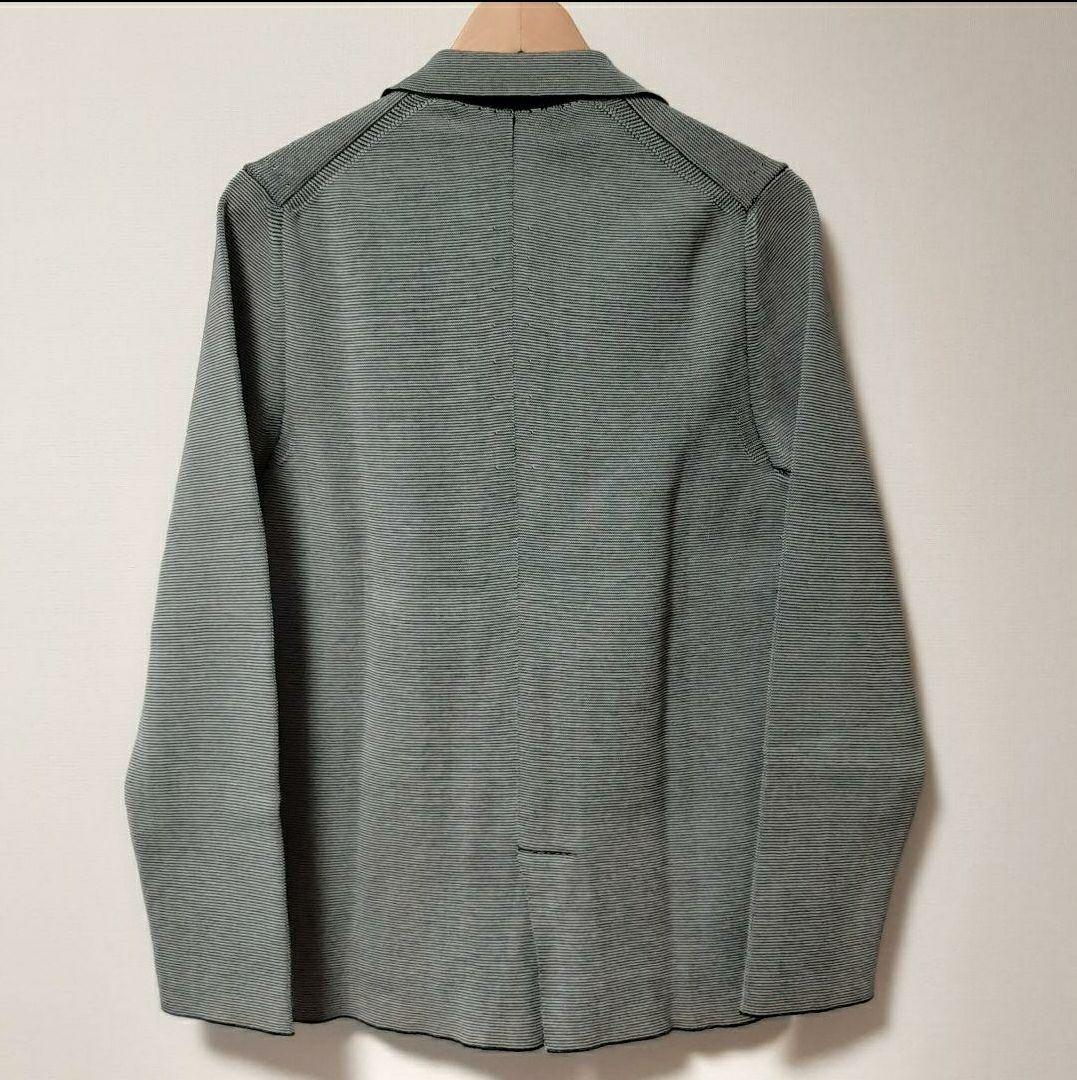 【新品未使用】Drumohr ドルモア コットンニットジャケット 44 黒×白