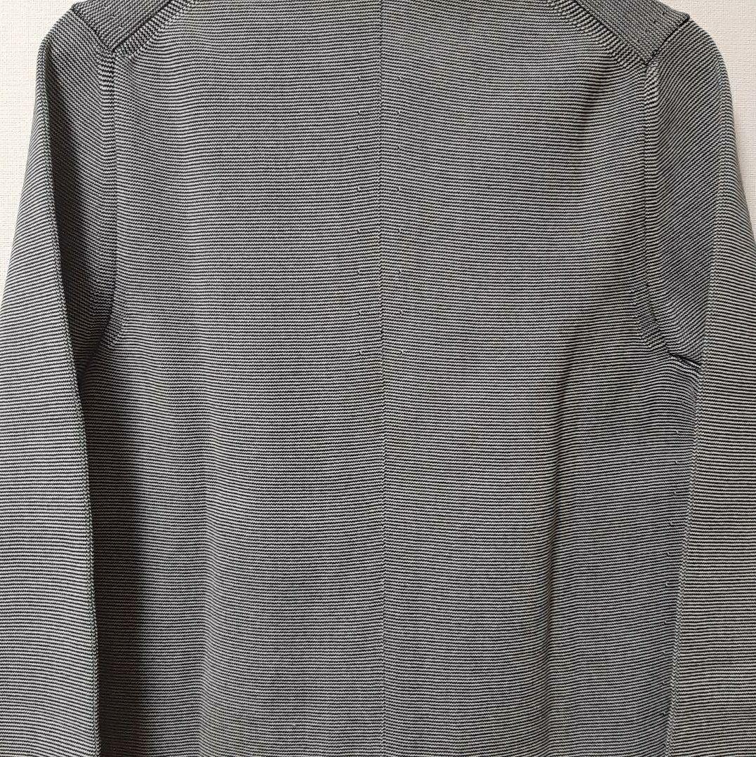 【新品未使用】Drumohr ドルモア コットンニットジャケット 44 黒×白