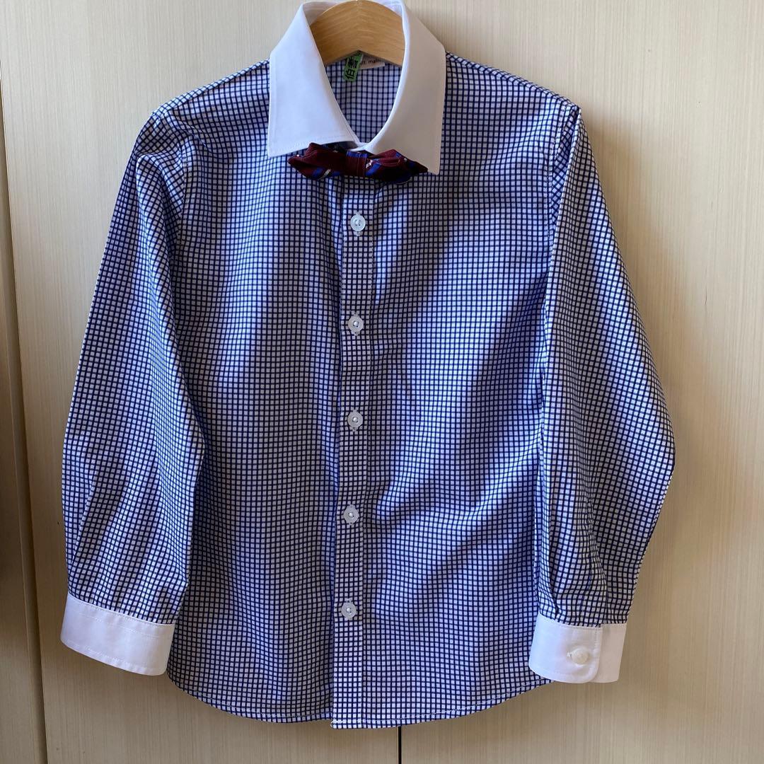 プティマイン フォーマル 紺 ジャケット ショートパンツ 5点セット 120