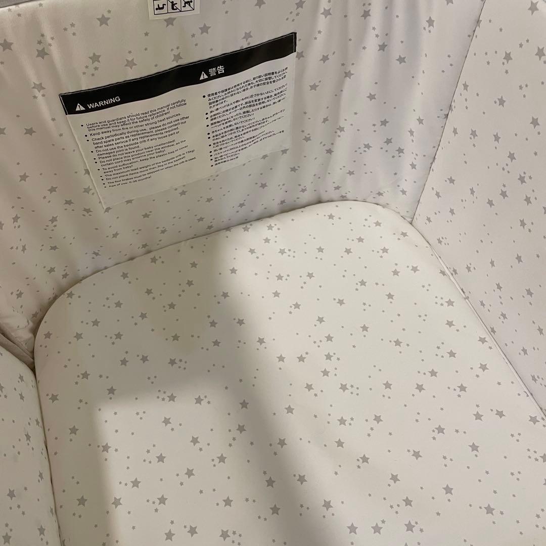 ☆美品☆HZDMJ ベビーベッド＋全部洗えるベビー布団7点セット 掛布団未使用