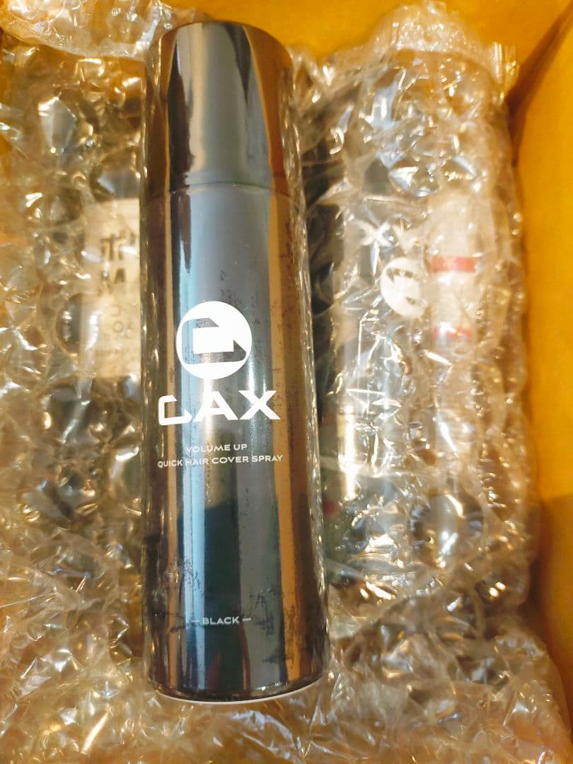 CAX ボリュームアップクイックカバースプレー ブラック ３本セット