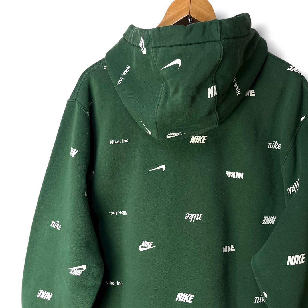 NIKE ナイキ スウェットセットアップ 上下セット スウッシュロゴ総柄 XL