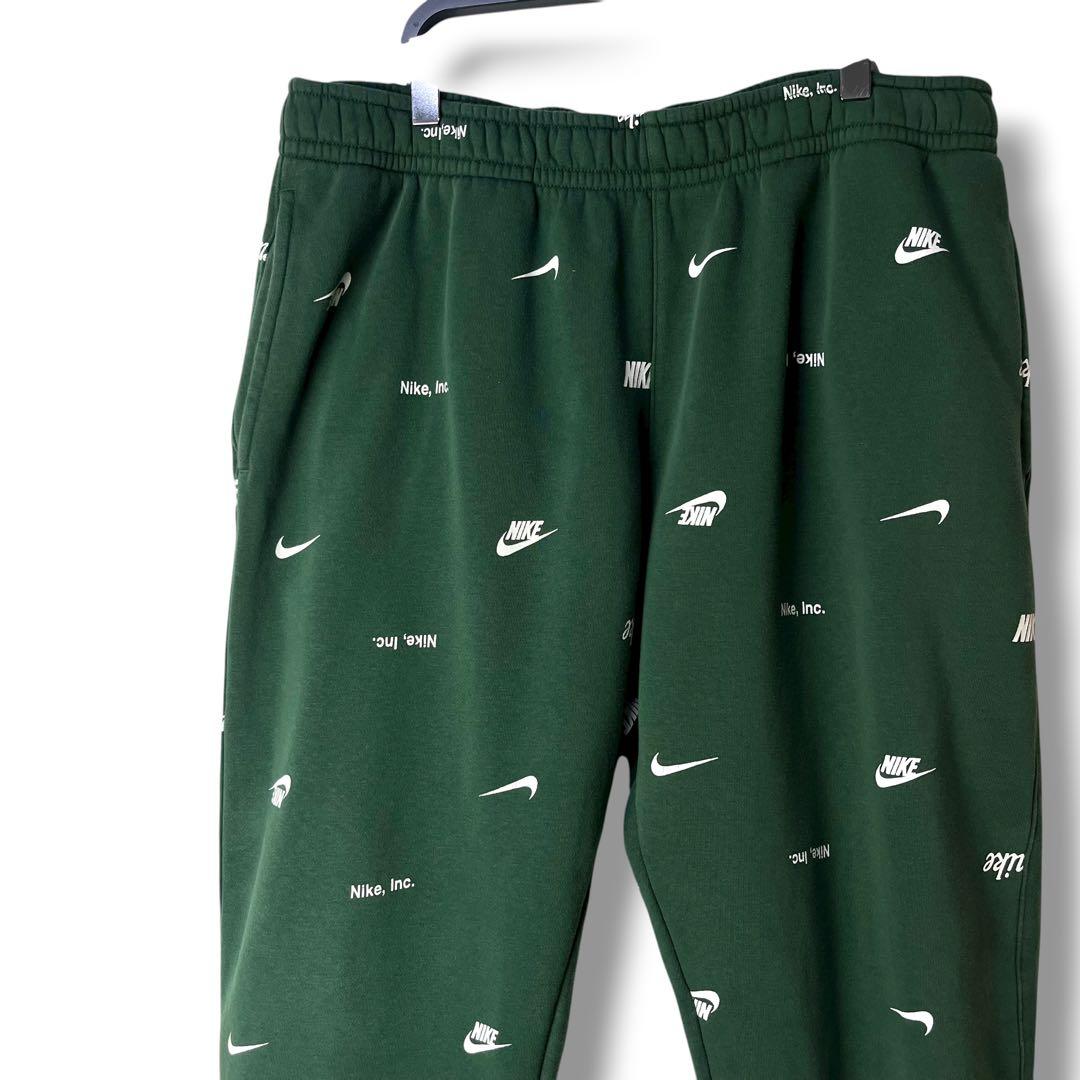 NIKE ナイキ スウェットセットアップ 上下セット スウッシュロゴ総柄 XL