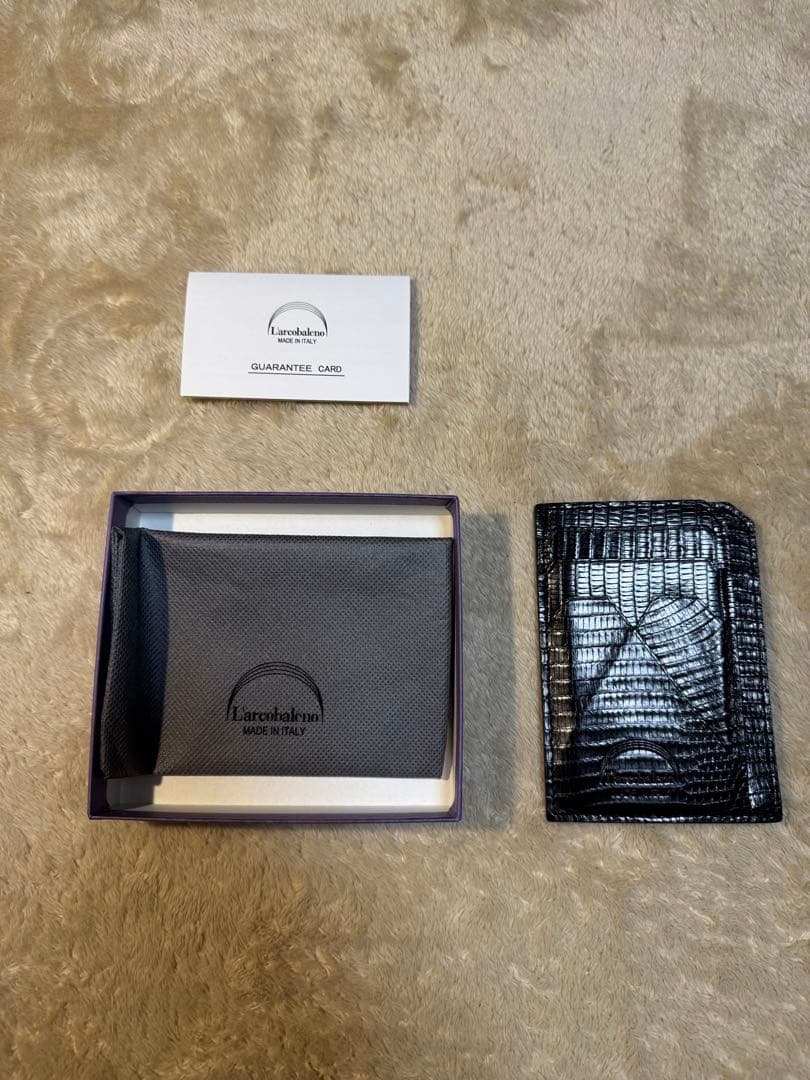 【ラルコバレーノ】スマートミニウォレット　リザード