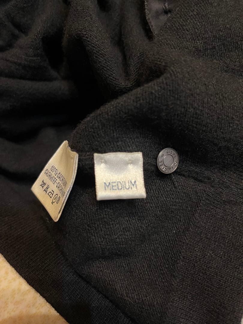 ◆HERMES ブラック カシミアカーディガン 長袖