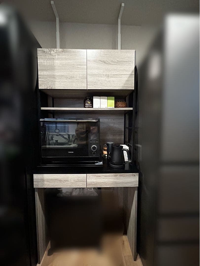 【引き取り限定】キッチンラック　食器棚　ゴミ箱上ラック