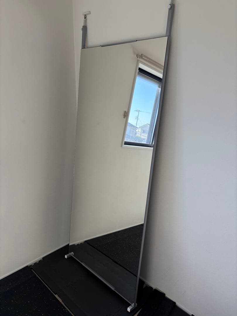 Craftxx ウォールミラー　姿見鏡　全身鏡　天井突っ張り
