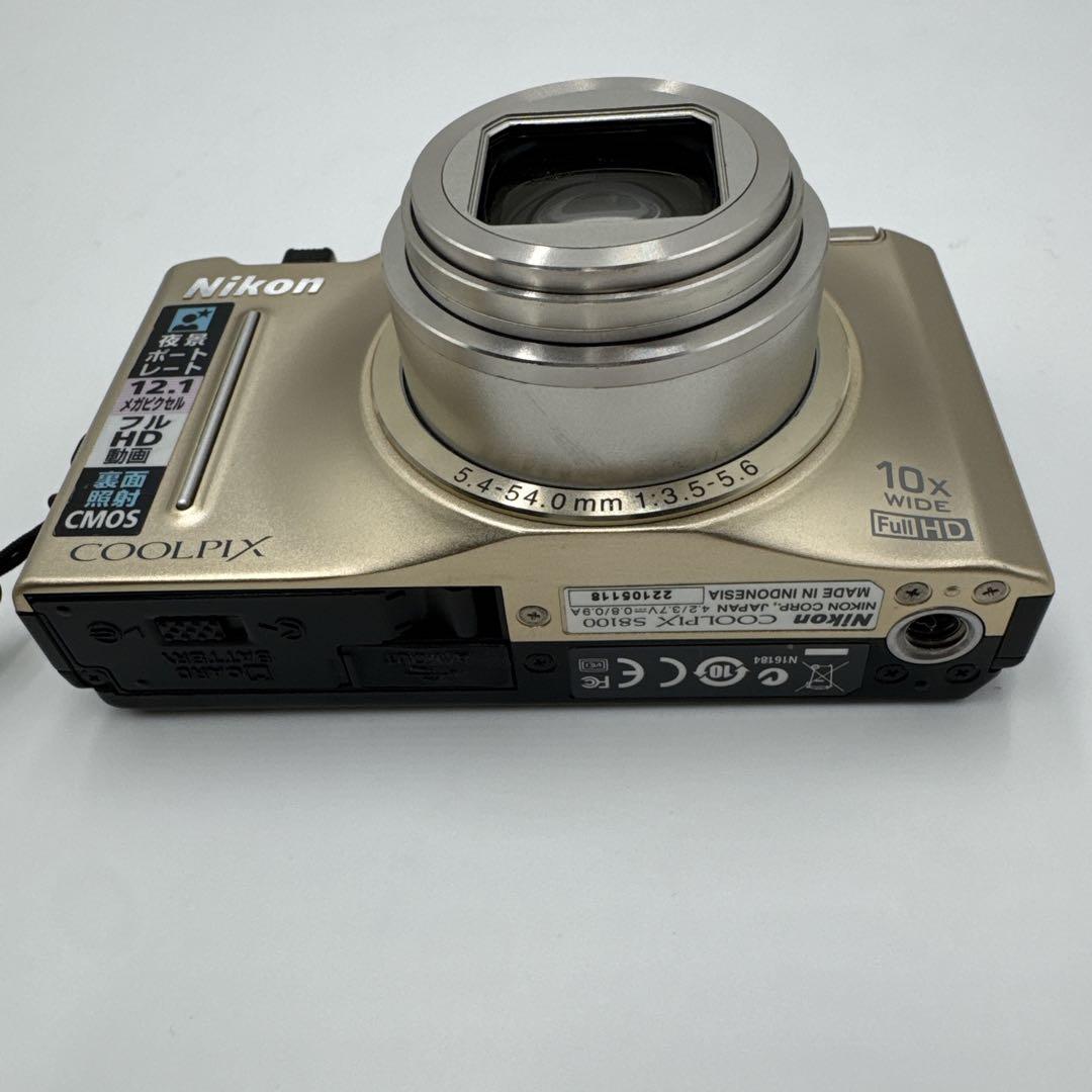 【美品】NIKON COOL PIX S8100 ゴールド　デジカメ