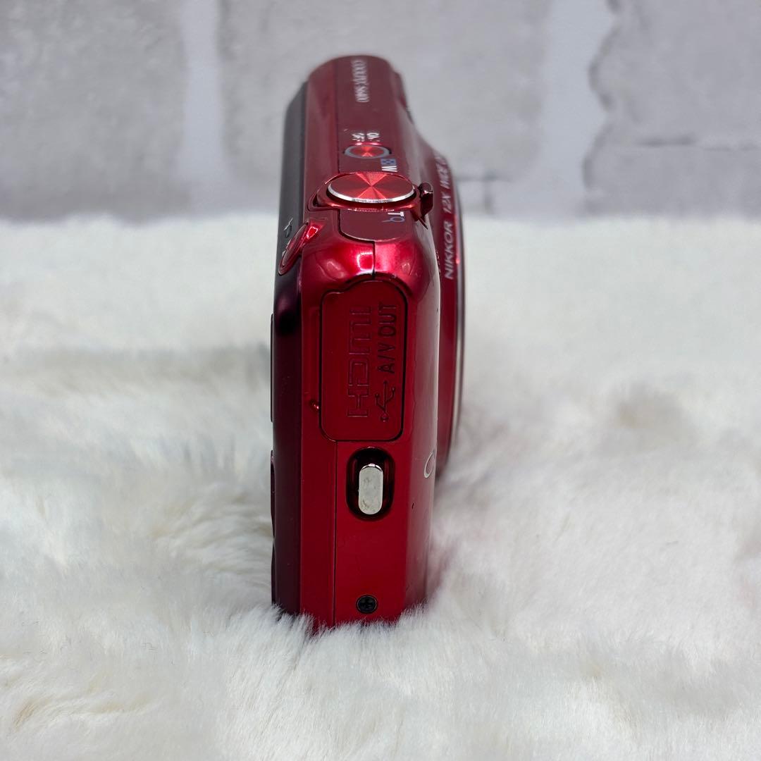 Nikon COOLPIX S6400 レッド 動作良好 12倍ズーム 充電器付