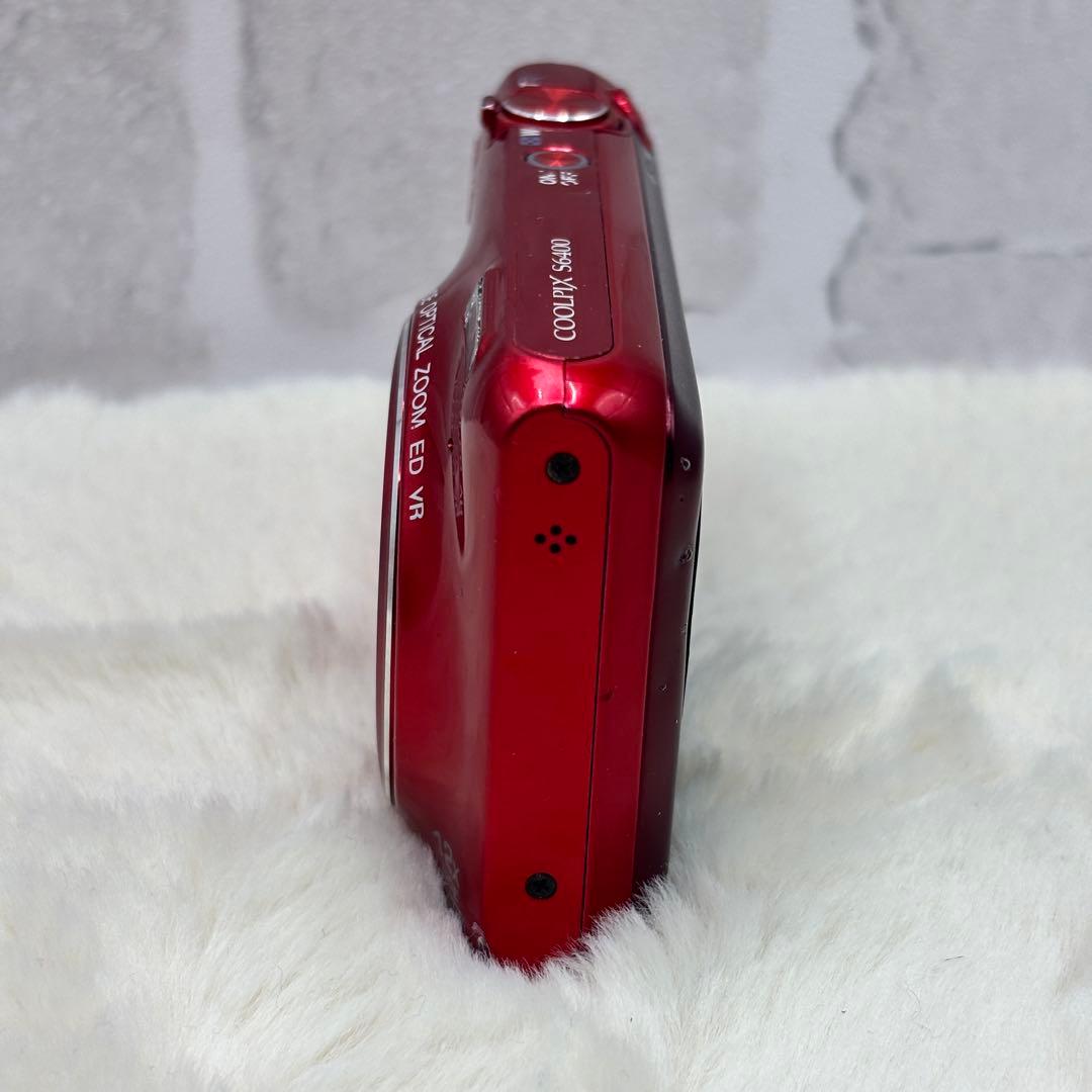 Nikon COOLPIX S6400 レッド 動作良好 12倍ズーム 充電器付