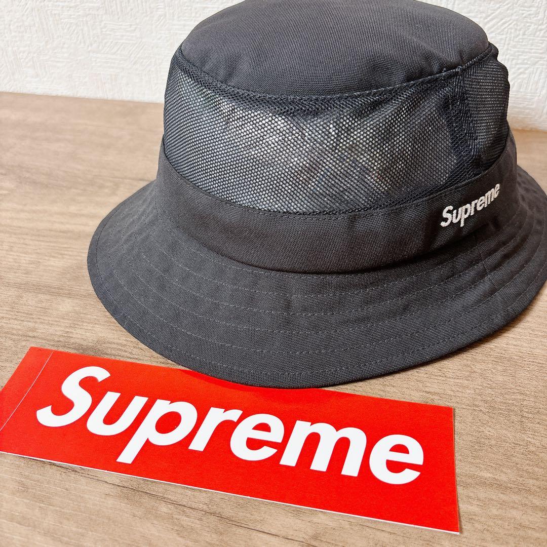 正規品　Supreme バケットハット　ハット　帽子　アメリカ製　ブラック　黒