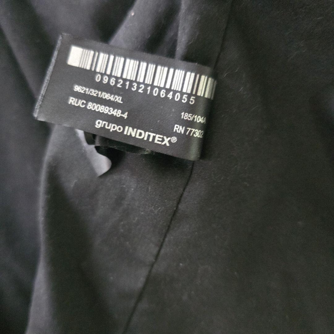 ド*ル様 ZARA テーラードジャケット XL ブラック・ホワイト　エレガントで