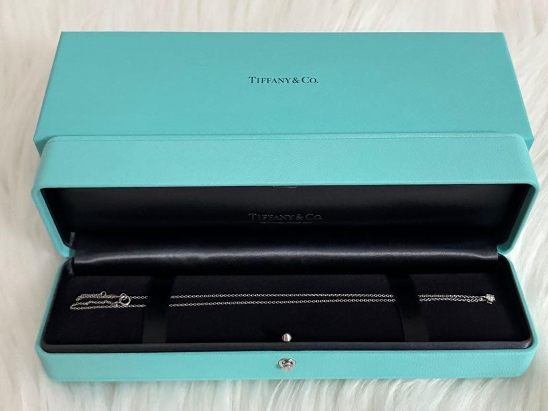TIFFANY & Co. ソリティア ネックレス 新品同様 『評価A』ダイヤ
