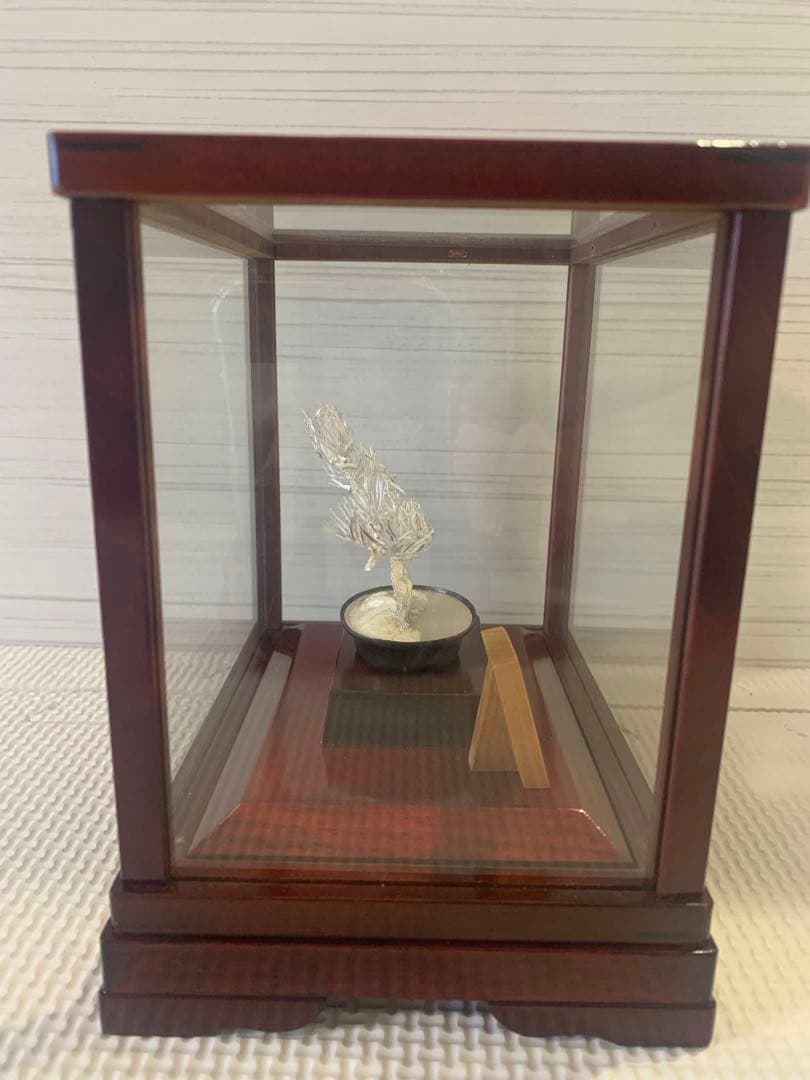 光則作　純銀製　松