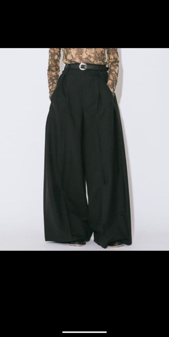 【おいしい水】beautiful people スリータックワイドパンツ