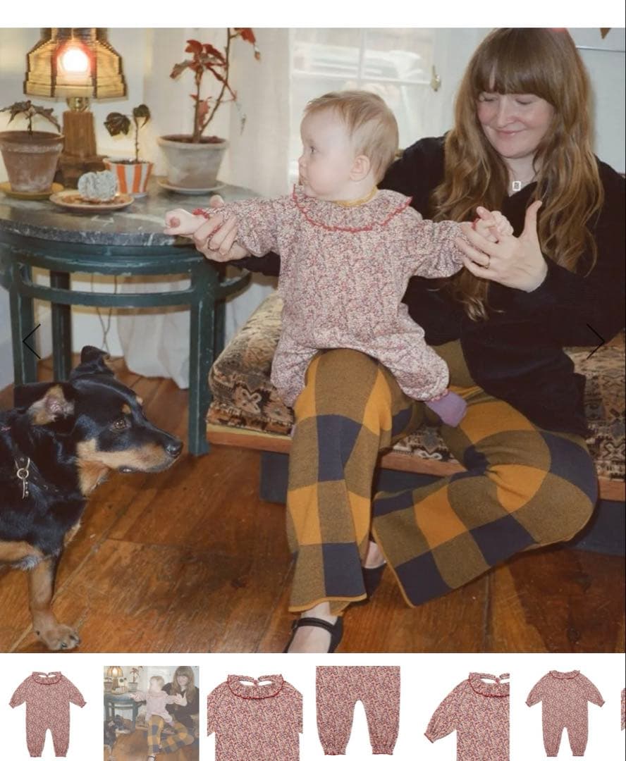 ロンパース・カバーオール Baby Pierrot Onesie - String Mini Floral