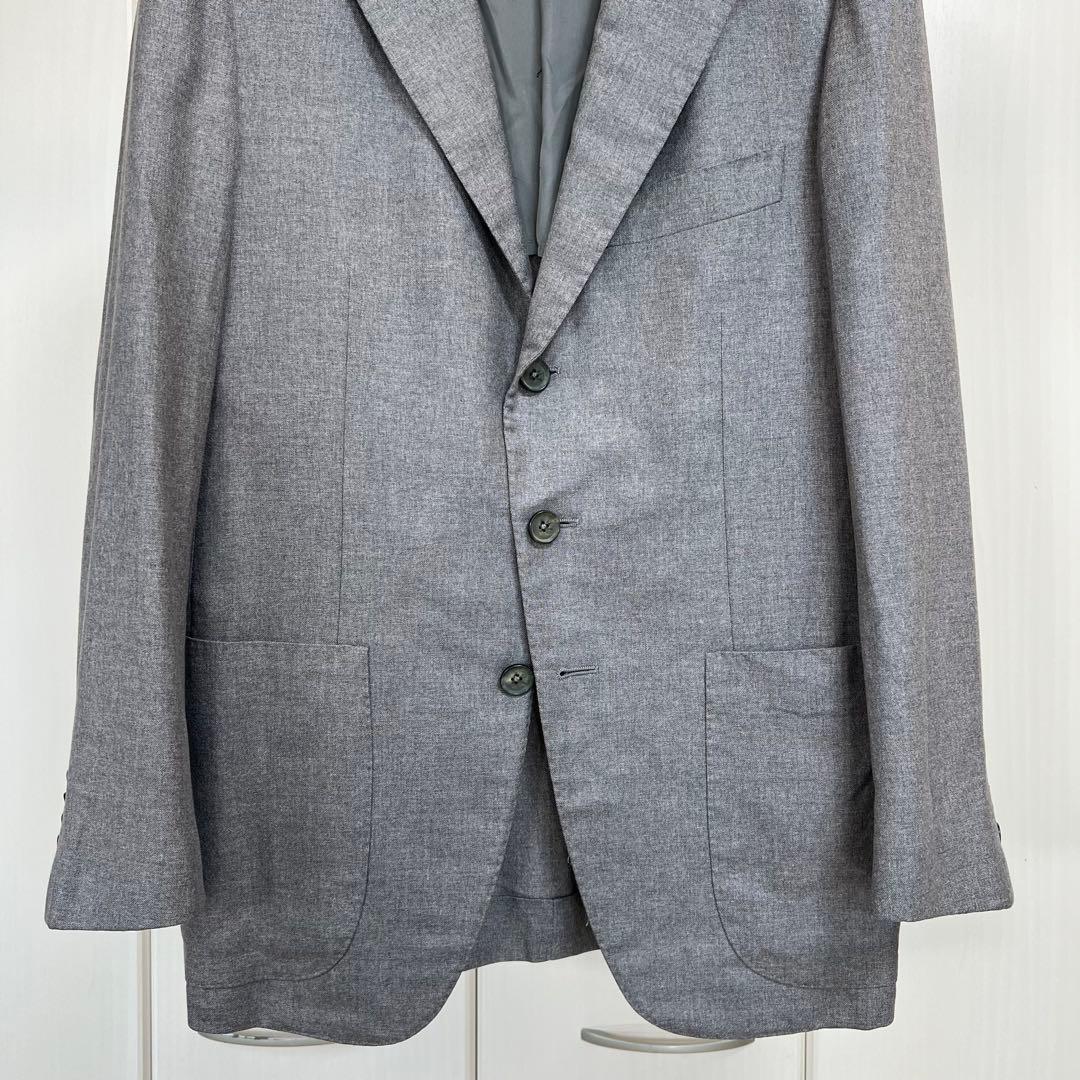 ISAIA \"SAILOR\" シルク混 テーラードジャケット 44