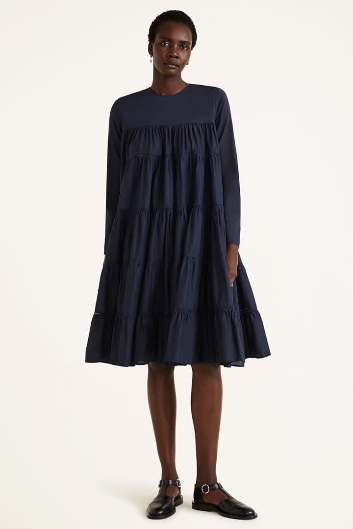 マーレットS黒ロングワンピースMerletteDRESSessaouira