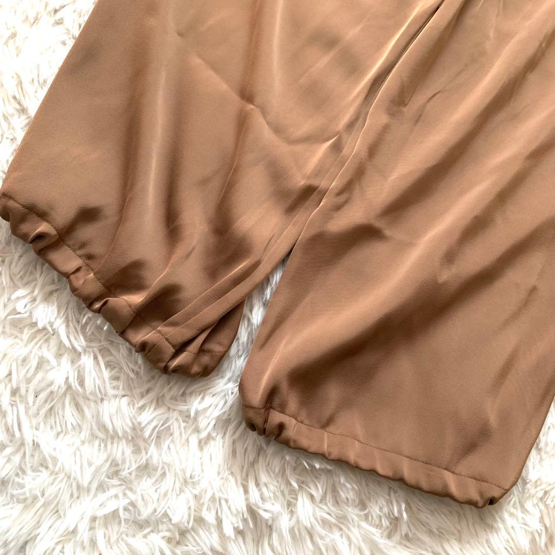 極美品✨グレースコンチネンタル 現行 カーゴパンツ リボン キャメル 2024