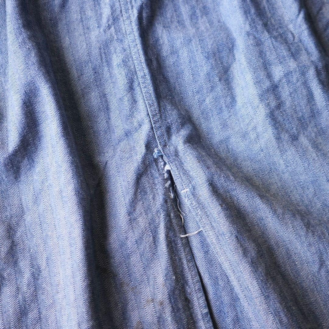 80's~90's ヘリンボーンワークコート ショップコート 雰囲気系 ボロ