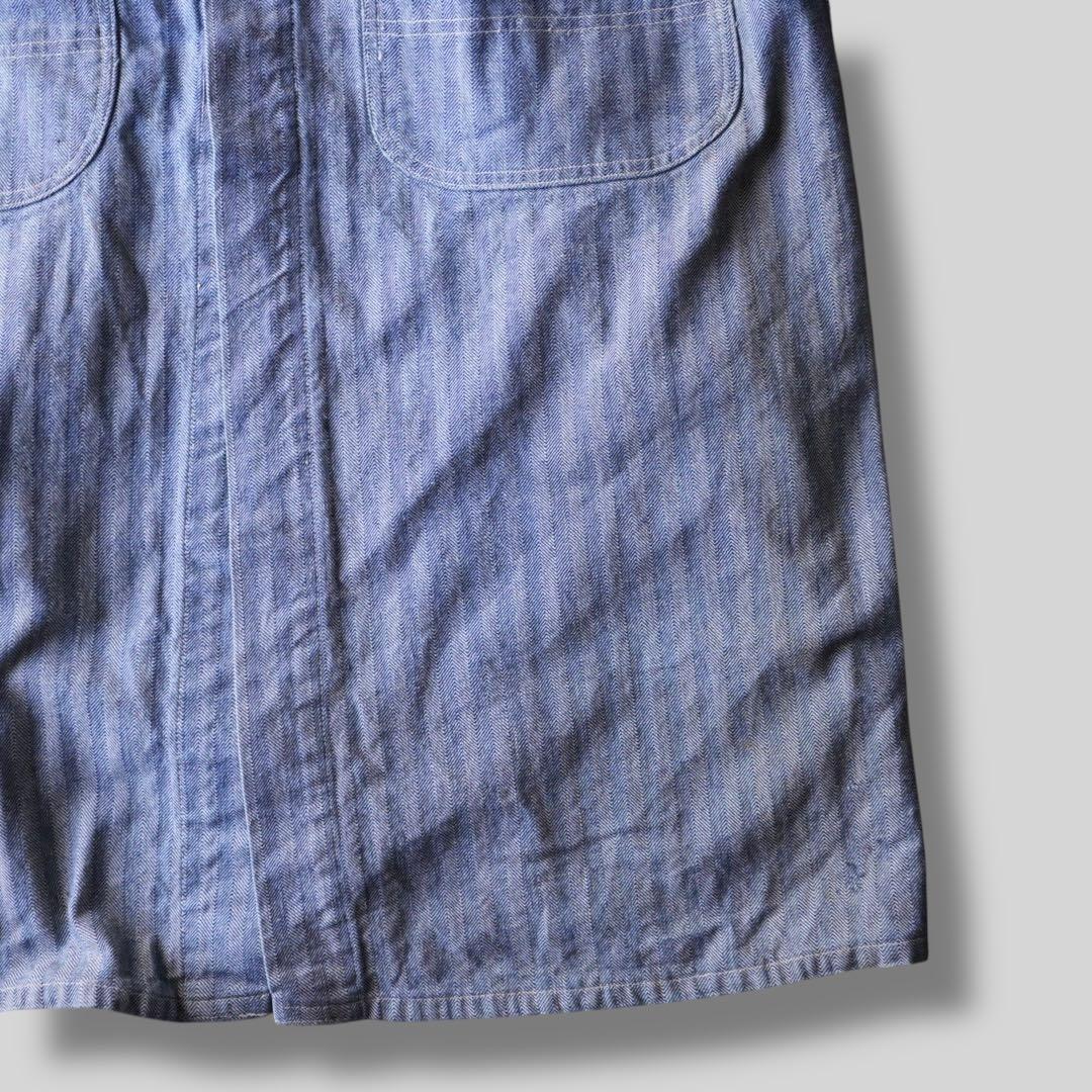 80's~90's ヘリンボーンワークコート ショップコート 雰囲気系 ボロ