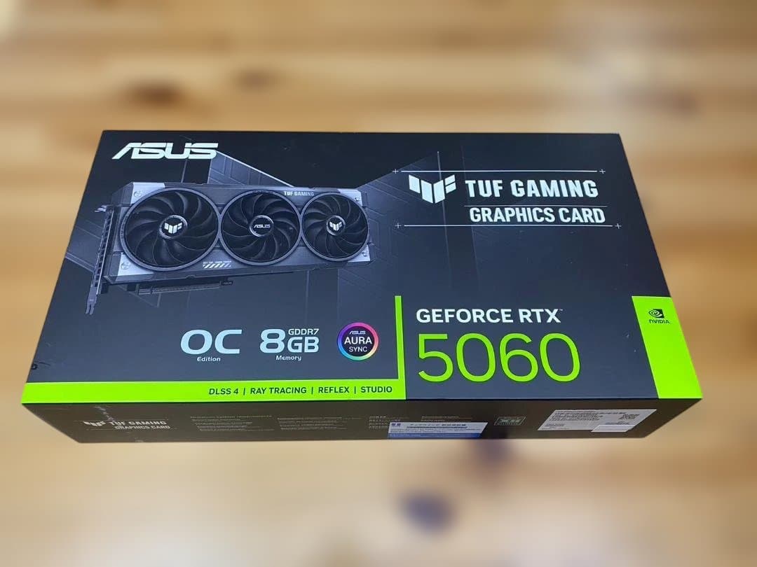 エイスース TUF Gaming RTX5060 8GB グラボ 美品
