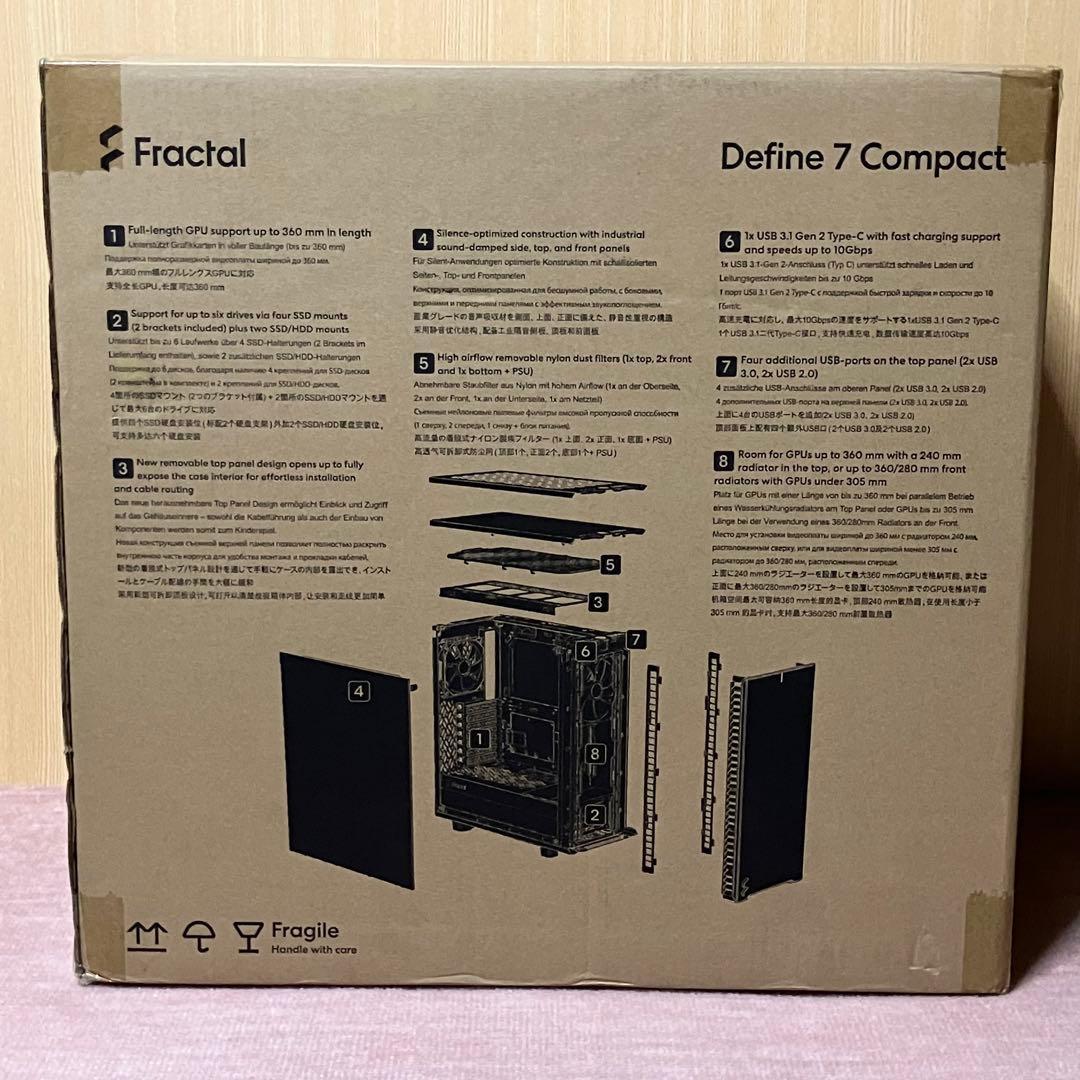 PCケース(自作PC用) Fractal Design Define 7 Compact Black TG