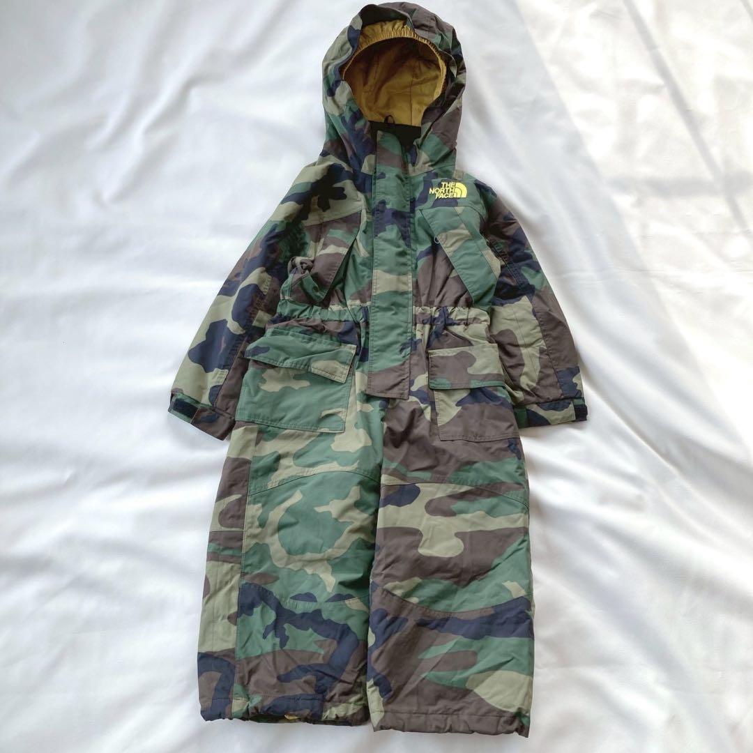 THE NORTH FACE カモフラ柄 スノーウェア キッズ 90