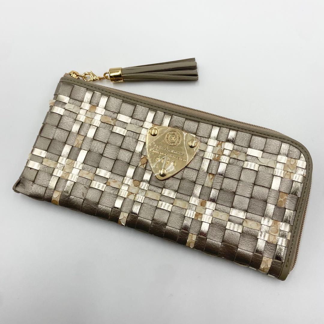 新品未使用　アタオ　ルーク　リモ　長財布　L字ファスナー　メモリアルシャンパン