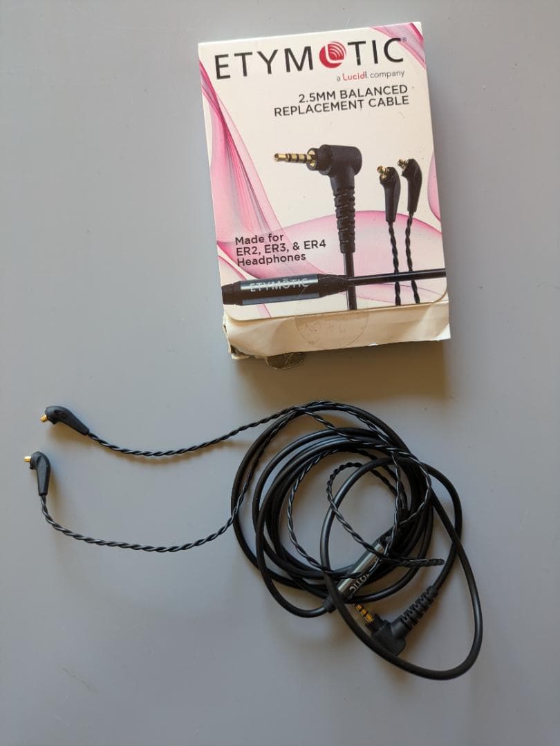 Etymotic ERシリーズ用バランスケーブル 2.5mm MMCXコネクタ