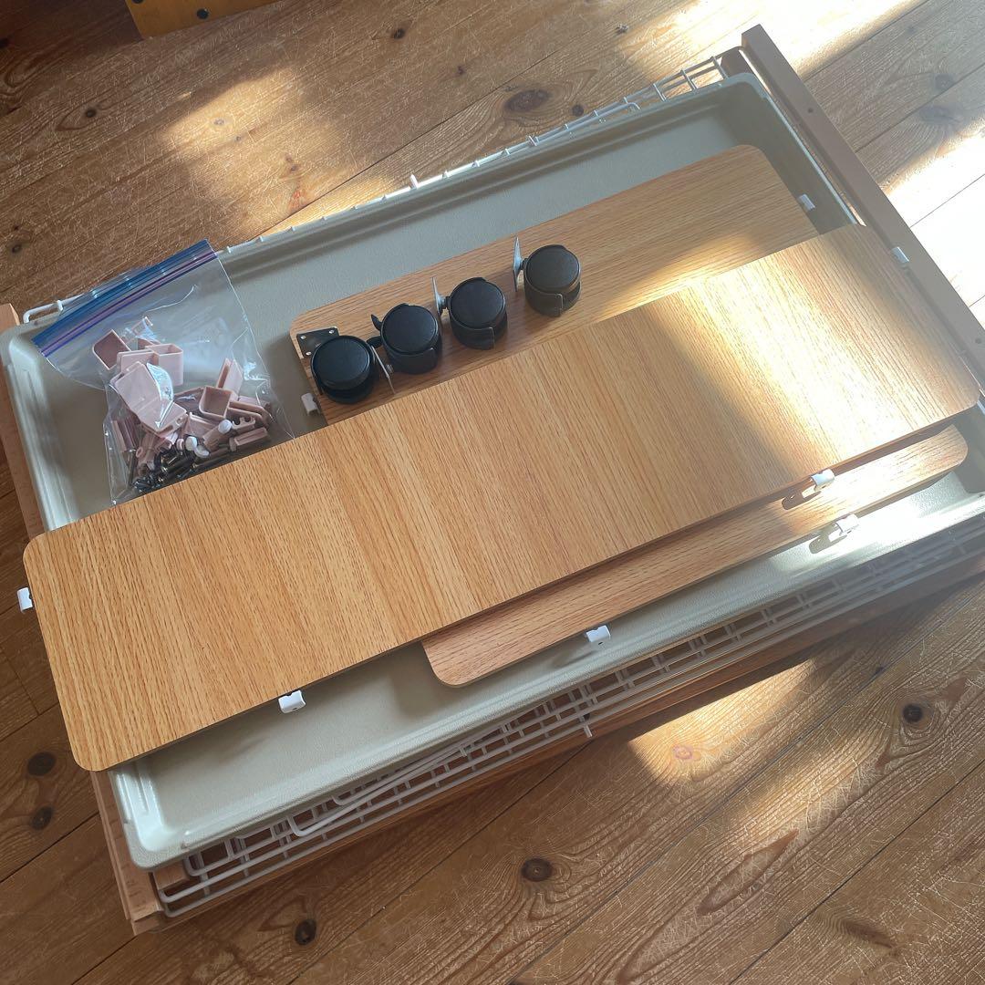 木製キャットケージ2段 天板あり