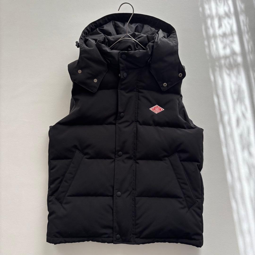 02459-7 DANTON ダントン　ダウンベスト　メンズ　フード　L