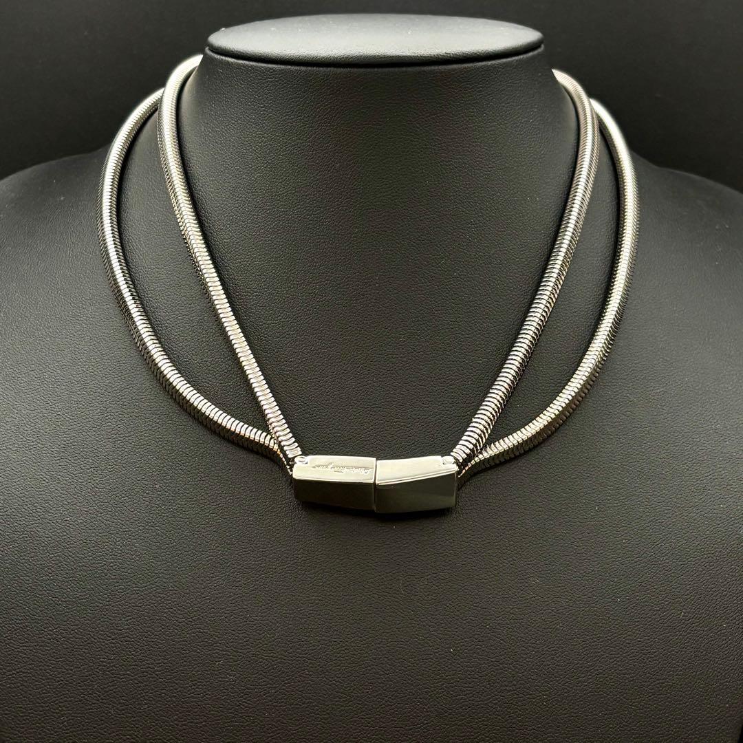 極美品✨Salvatore Ferragamo フェラガモ 2連 ネックレス