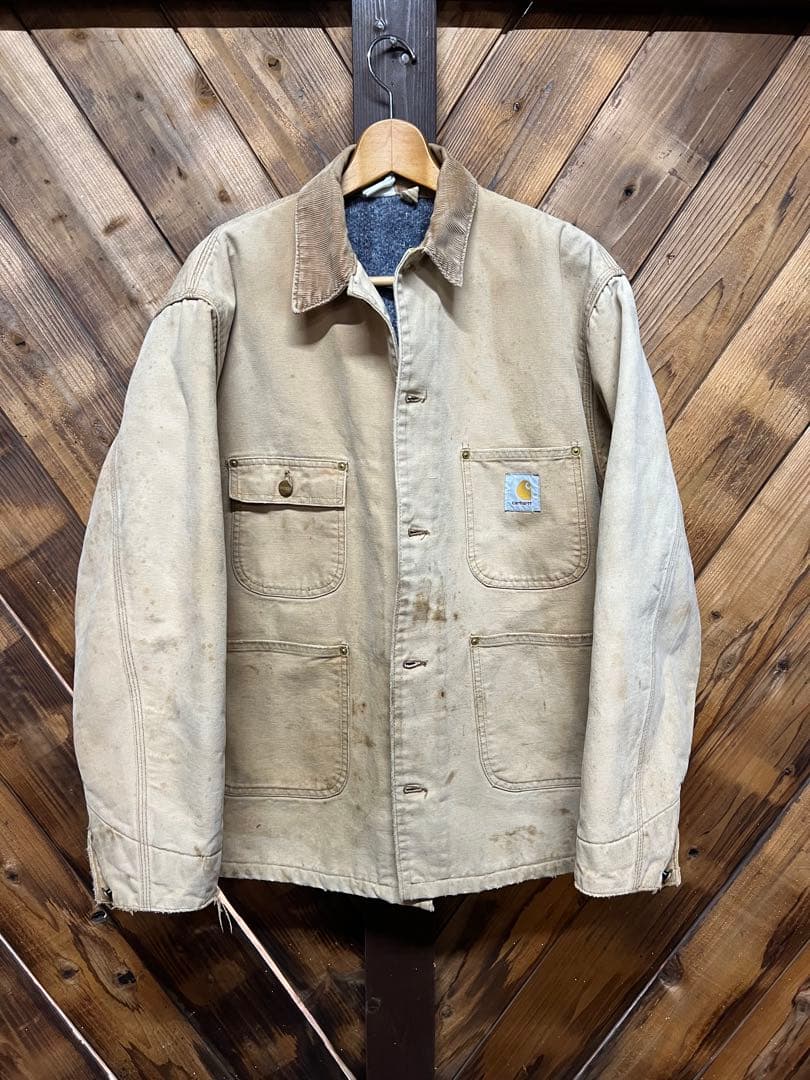 Carhartt カバーオール ベージュ　雰囲気系