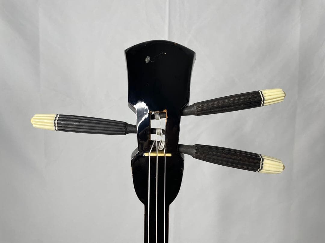 沖縄三線 本皮1枚張り 黒木系棹