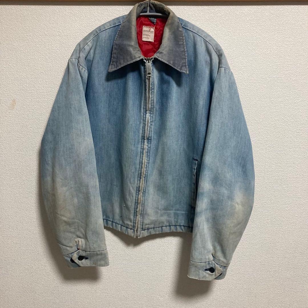 60s jc penny ジップアップ デニムジャケット ボロ