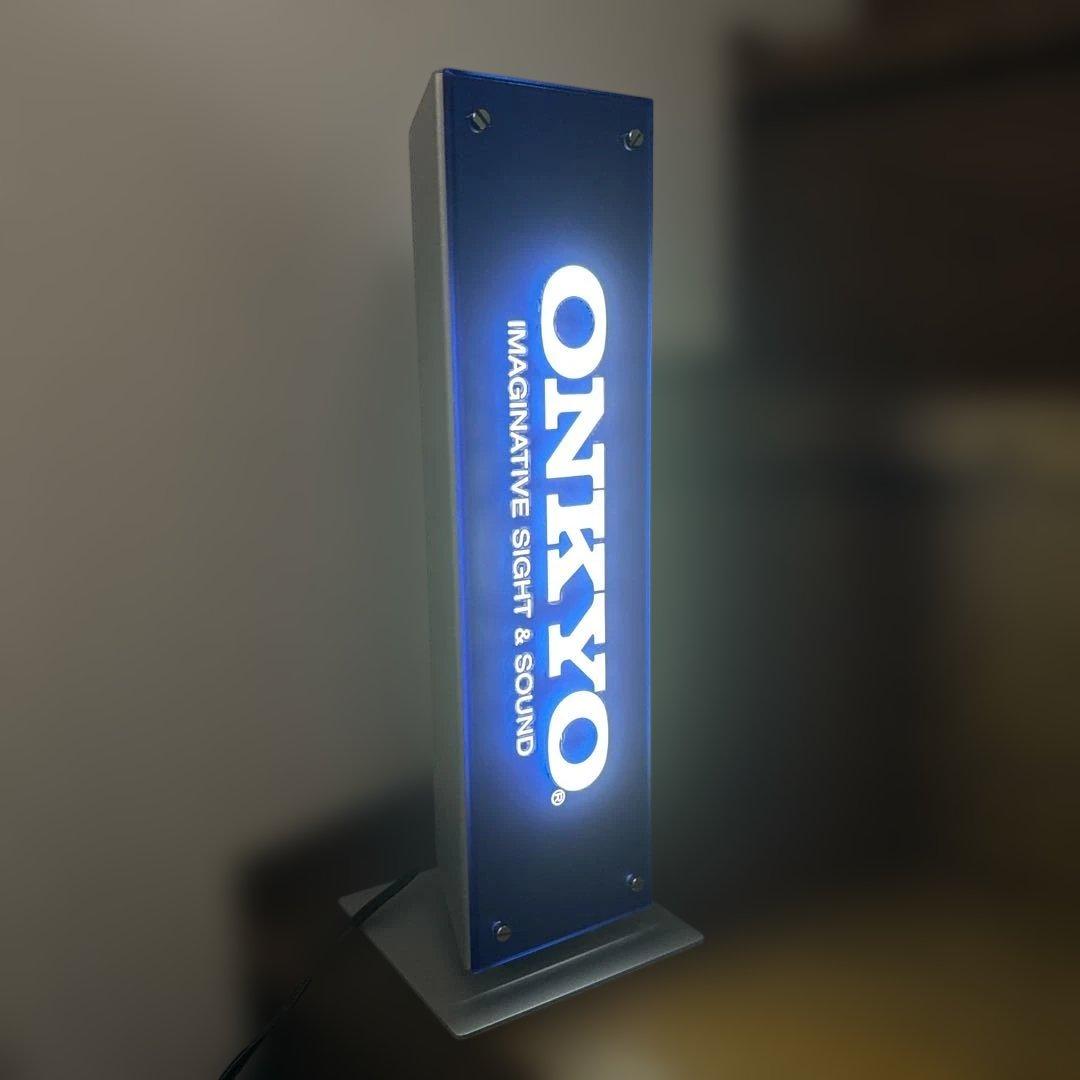 ONKYO 縦型ライト 青 電飾 イルミネーション サイン 音響
