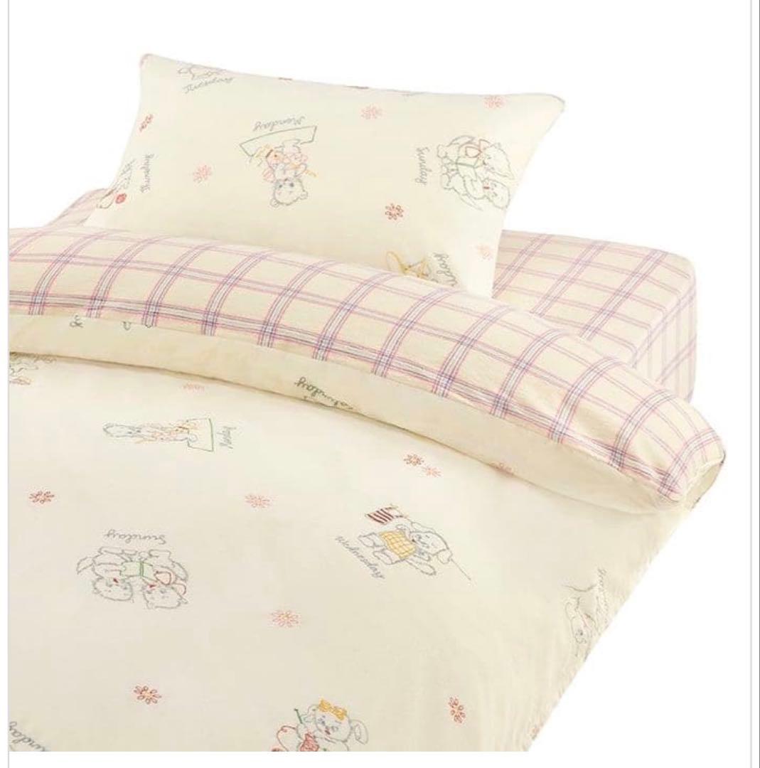 unico MYAMEE ミャミー 掛け布団カバー クリーム　シングルサイズ