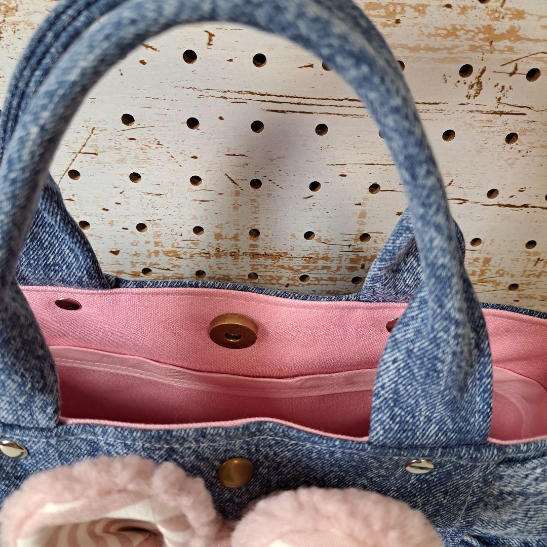 ね*】様 コヤンイサムチョン　ルミ　デニムリメイクトートバッグ&ショルダーストラ