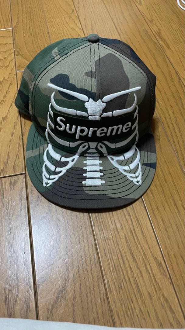 supreme迷彩キャップ