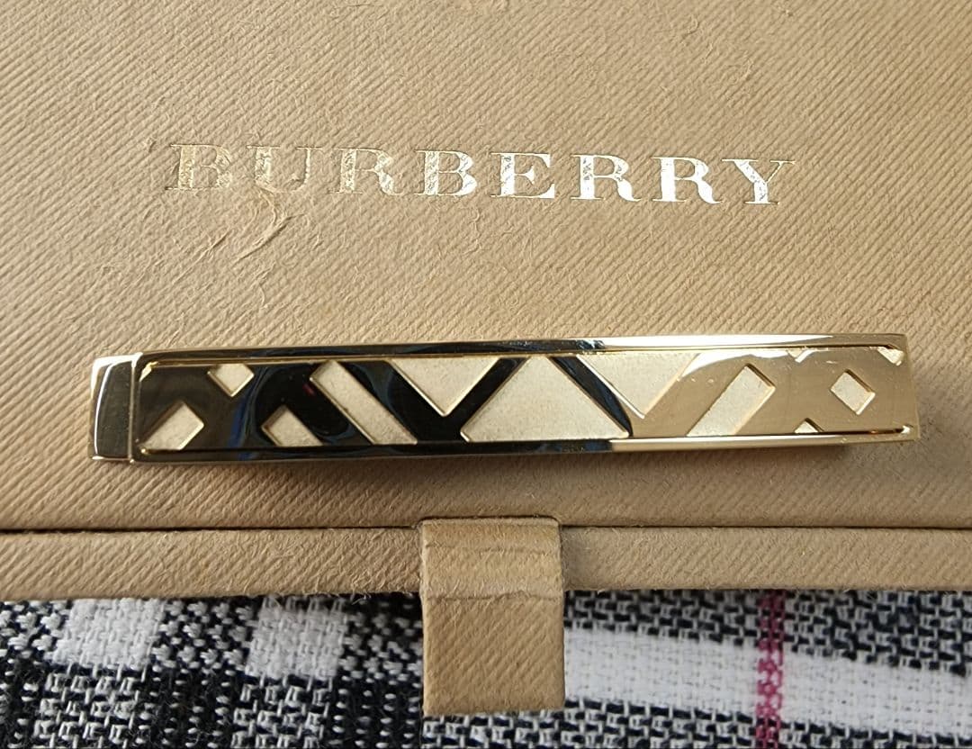 BURBERRY ノバチェック模様 タイピン